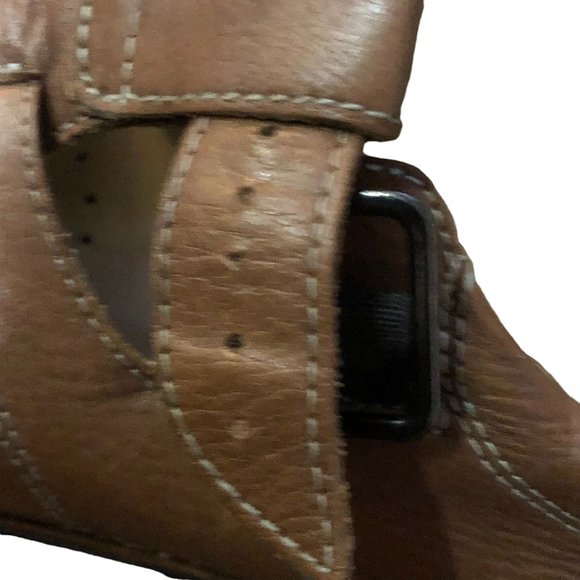 Johnston & Murphy Fisherman Sandal Shoes Mens 12M Used Brown Leather 20 5880 - Picture 12 of 16